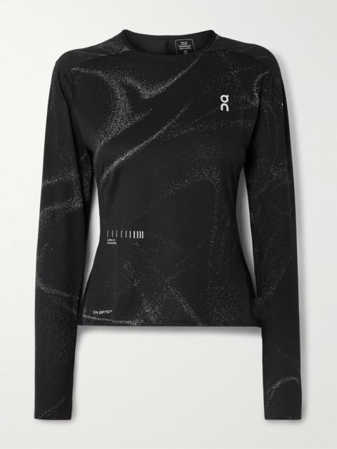 On Lumos Performance Printed Recycled-jersey Top