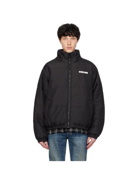 Ksubi Black Sott Puffer Reversible Jacket