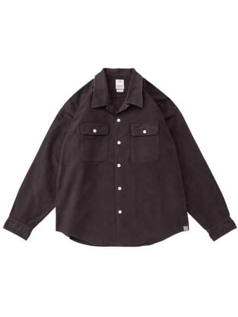 visvim CONOID L/S DMGD BLACK