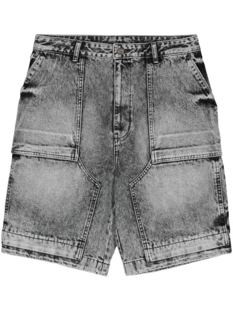 JUUN.J acid-wash denim shorts