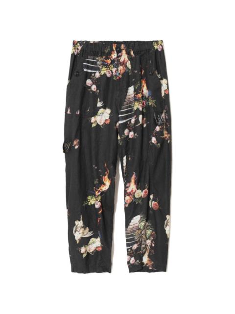 UNDERCOVER graphic-print trousers