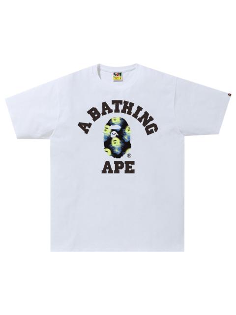 A BATHING APE® BAPE Storm College Tee 'White/Black'