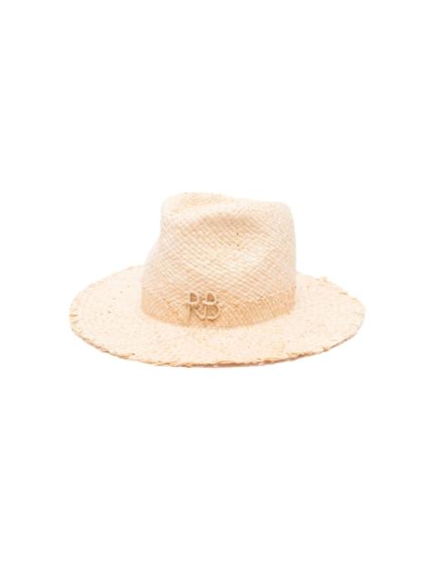 RUSLAN BAGINSKIY logo-appliquÃ© fedora hat