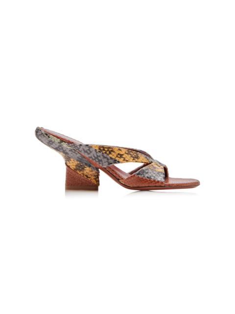 Dries Van Noten Panelled Leather Mules