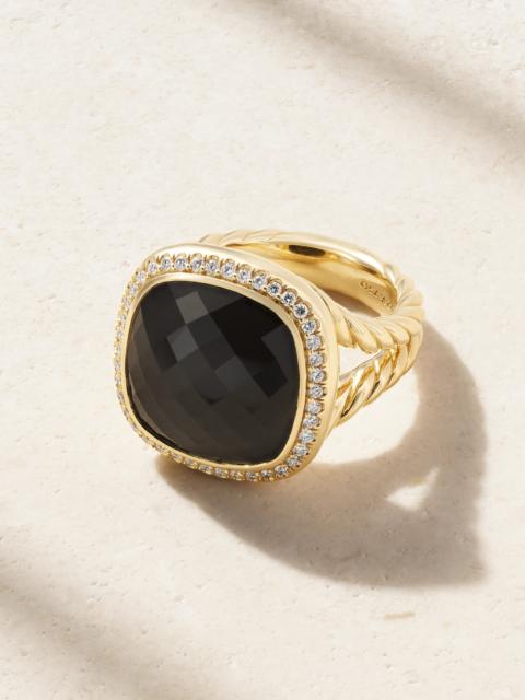 DAVID YURMAN Albion 18- Karat Gold, Onyx And Diamond Ring