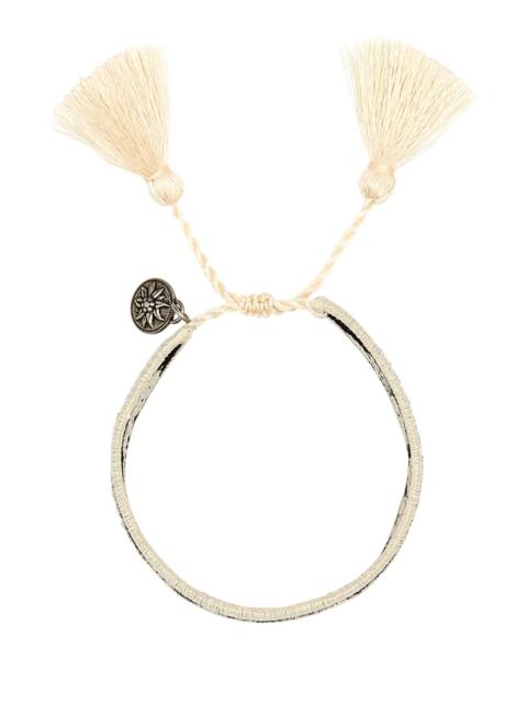 Prada Prada Women Two-Tone Suede And Fabric Bracelet