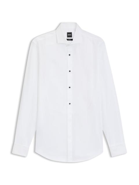 BOSS SLIM-FIT DRESS SHIRT IN EASY-IRON STRETCH-COTTON POPLIN