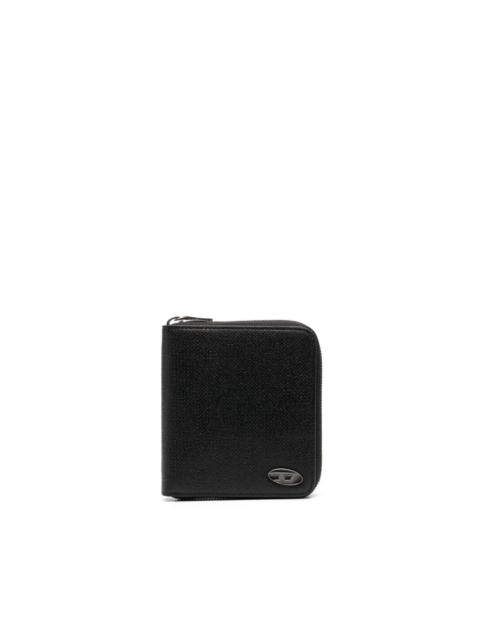 Diesel logo-plaque zip-fastening wallet