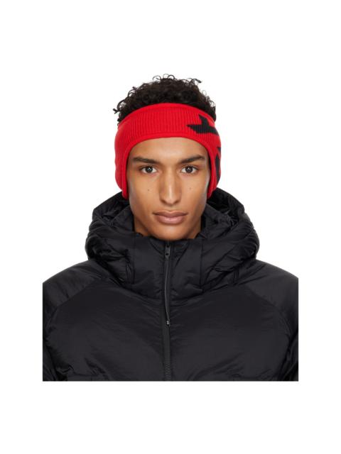 Y-3 Red Graphic Logo Headband