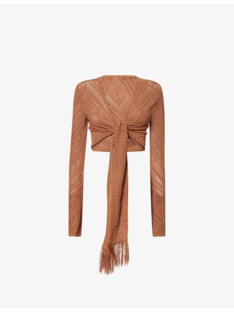 DEVON WINDSOR Vale Knit Tie Top