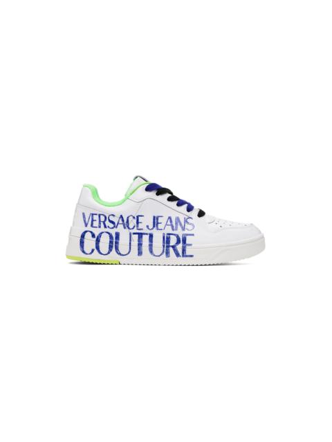 VERSACE JEANS COUTURE White Starlight Logo Sneakers