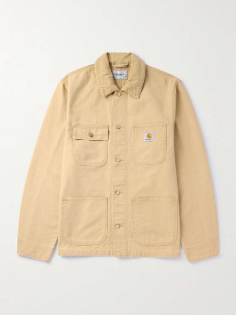 Michigan Corduroy-Trimmed Organic Cotton-Canvas Chore Jacket