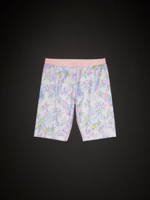 Printed shorts - Pale pink/multi