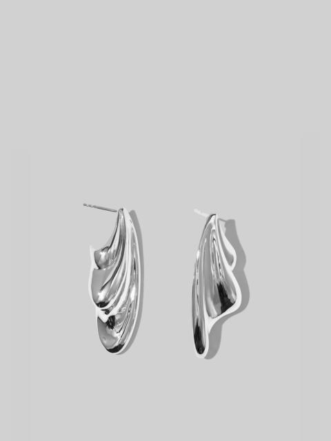 Otiumberg Otiumberg Statement Wave Earrings - Silver