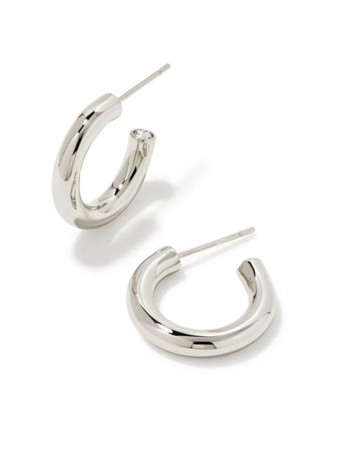 KENDRA SCOTT Colette Huggie Earrings in Silver