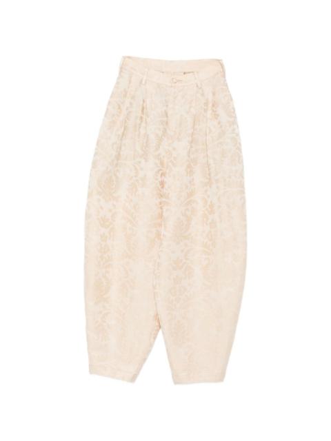 UMA WANG jacquard pleated trousers