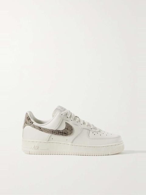 Air Force 1 '07 snake effect-trimmed leather sneakers