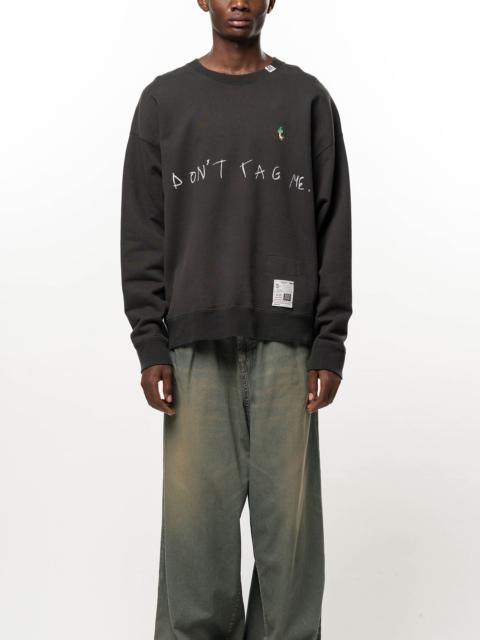 Maison MIHARAYASUHIRO Don't Tag Me. Sweatshirt