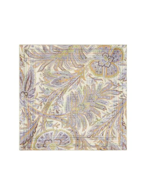 Etro geometric-print silk pocket square
