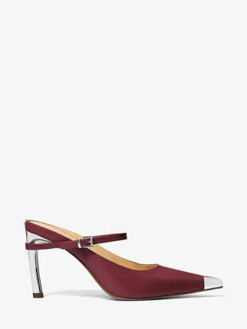 MICHAEL KORS Kasia Leather High Mule Pump