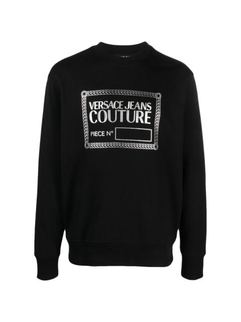 VERSACE JEANS COUTURE logo-print cotton sweatshirt