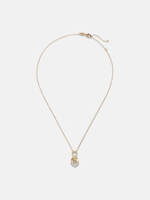 FOUNDRAE Resilience 18kt gold pendant necklace with diamonds