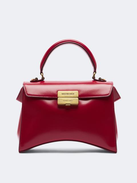 BALENCIAGA Hourglass Avenue Small leather top-handle bag