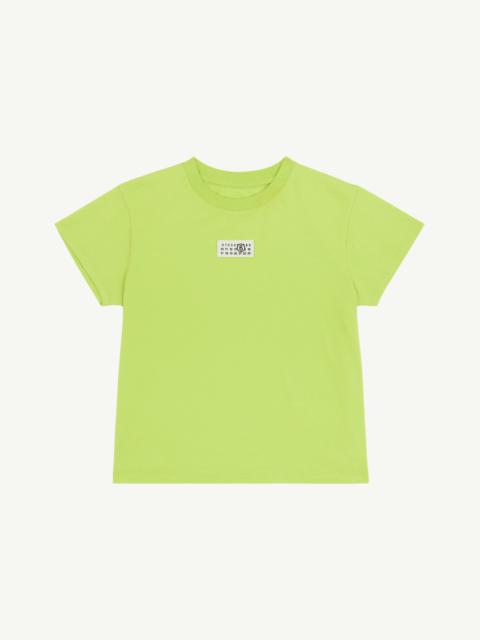 MM6 Maison Margiela Cropped Neon Green T-Shirt