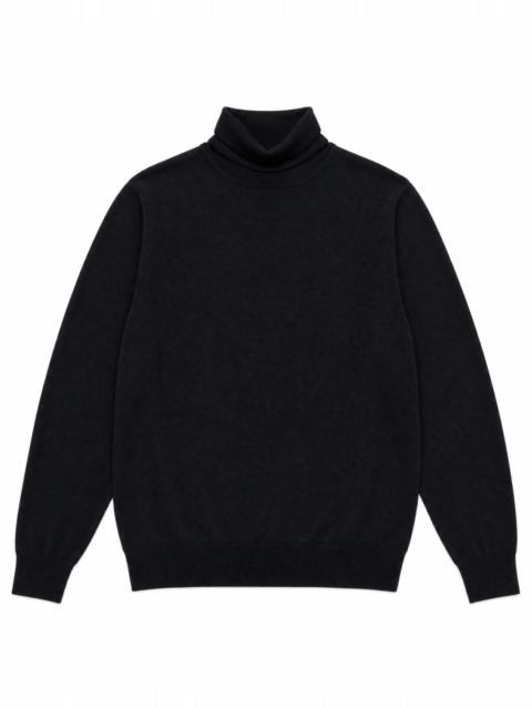 The Kooples BLACK MERINO WOOL TURTLENECK SWEATER