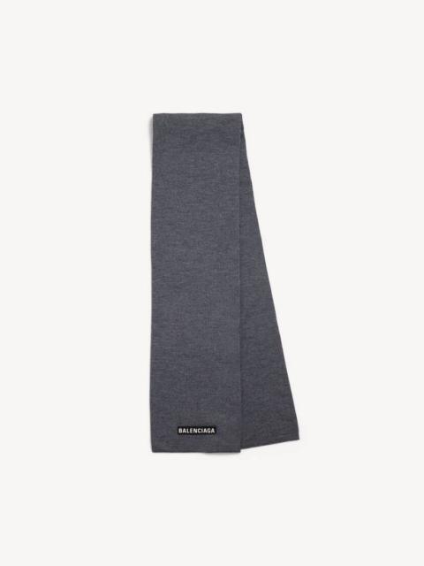 BALENCIAGA Men's Patch Scarf in Grey
