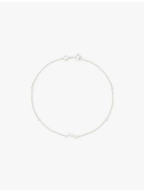 ASTRID & MIYU Cluster 14ct White-Gold And Lab-Grown Diamond Bracelet