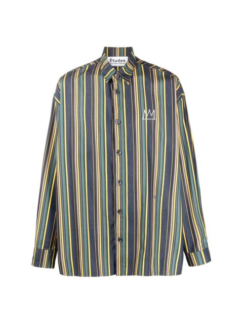Étude Illustion Nows The Time striped shirt