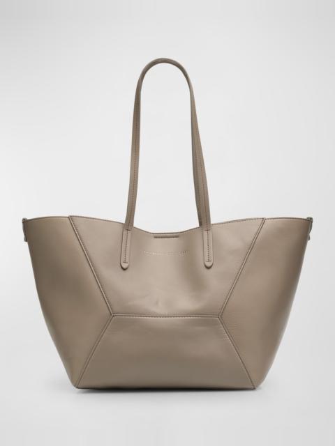 Brunello Cucinelli BC Duo Small Geometric Leather Tote Bag