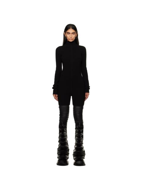 Rick Owens Black Porterville Knit Headon Jumpsuit