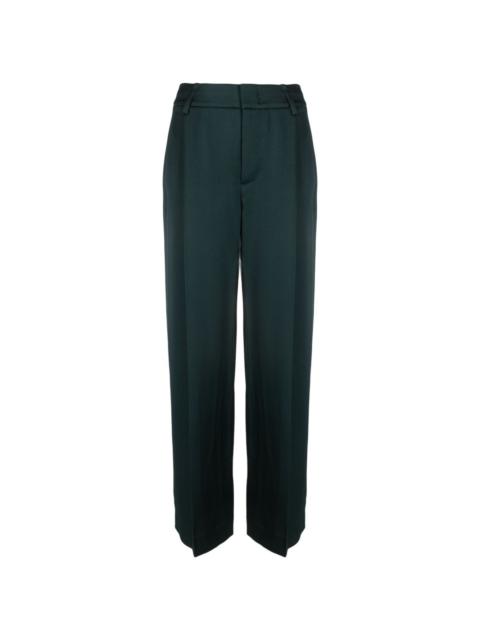 high-waist wide-leg tailored trousers