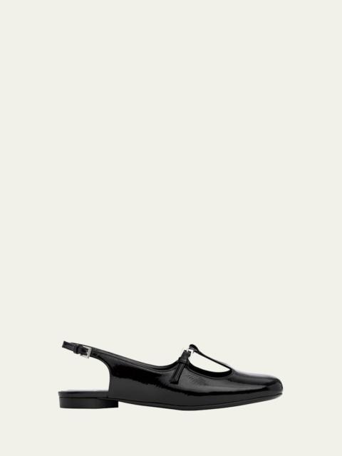 Pierre Hardy Mia Patent Leather Mary Jane Slingback Flats