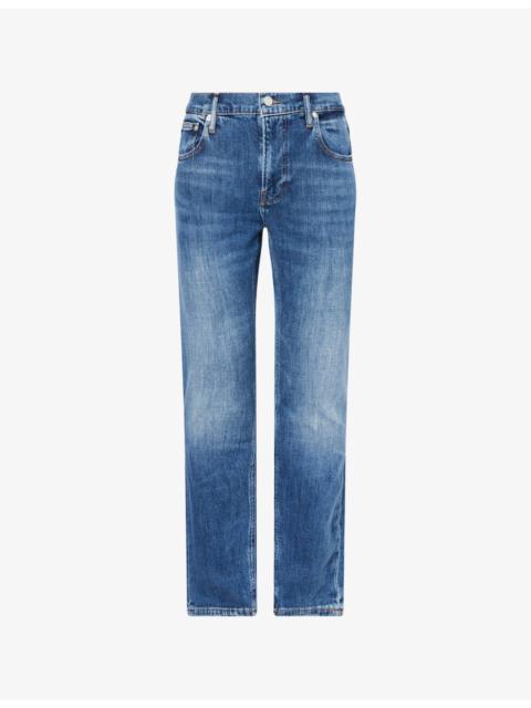FRAME Modern Straight Slim-Fit Stretch-Denim Jeans