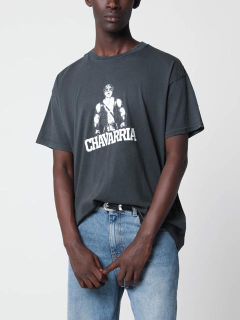 WILLY CHAVARRIA Black Leather Daddy Easy cotton T-shirt