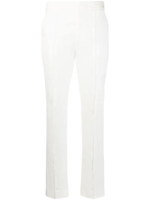 tapered cotton trousers