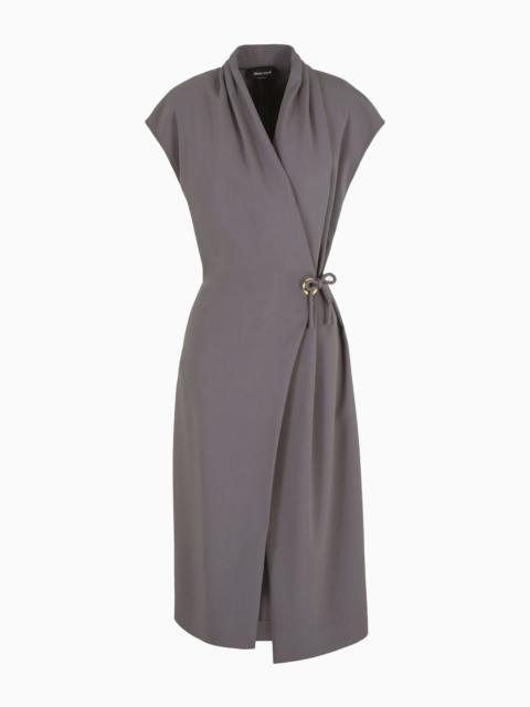 GIORGIO ARMANI ASV viscose-cady midi dress