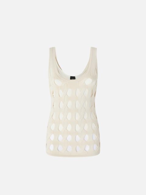 PINKO PERFORATED KNIT TANK TOP