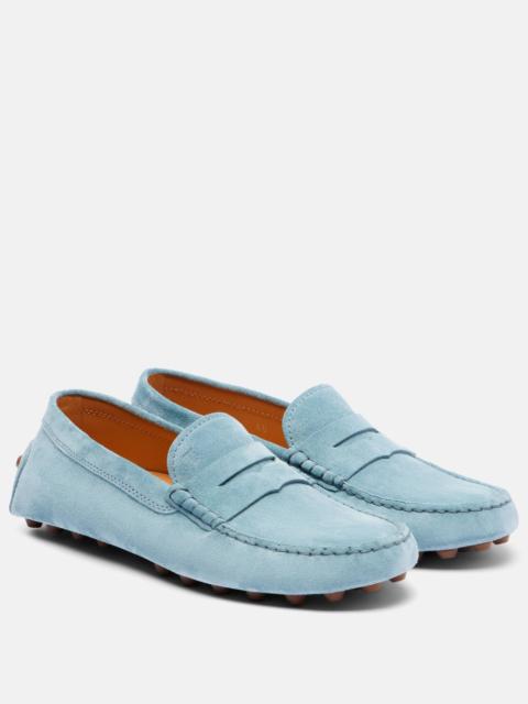 Tod's Gommino suede penny loafers