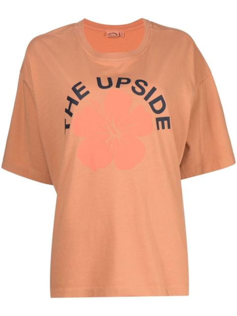 THE UPSIDE Laura flower logo print cotton T-shirt