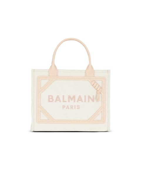 Balmain B-Army canvas and leather tote