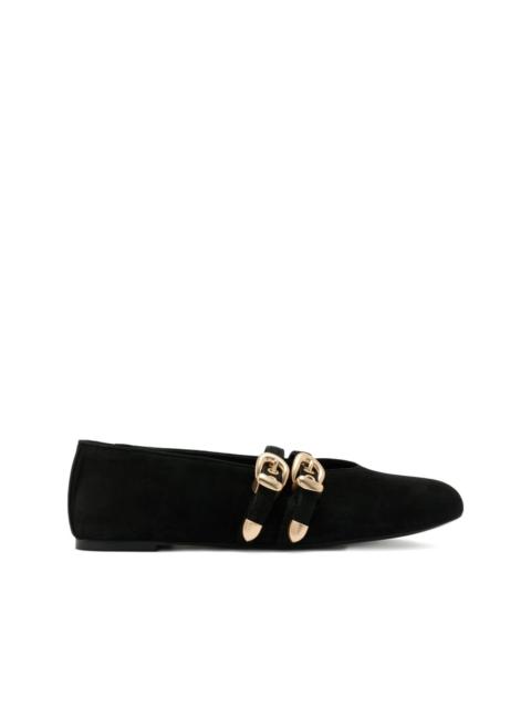 Stuart Weitzman Maven buckle-strap ballet flats