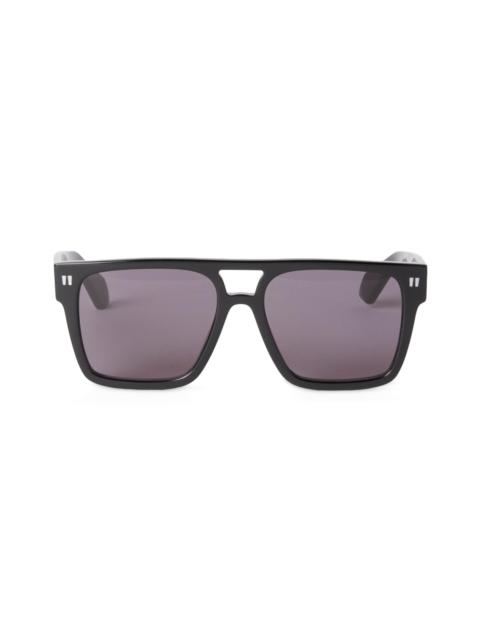Off-White Men's Springfield 56MM Acetate Sunglasses - Black Dark Grey