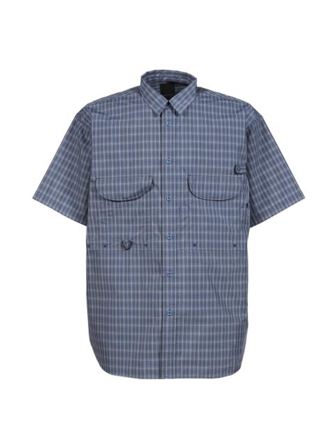 DAIWA PIER39 TECH FISHING SHIRT S/S SUMMER PLAID / SMOKE BLU