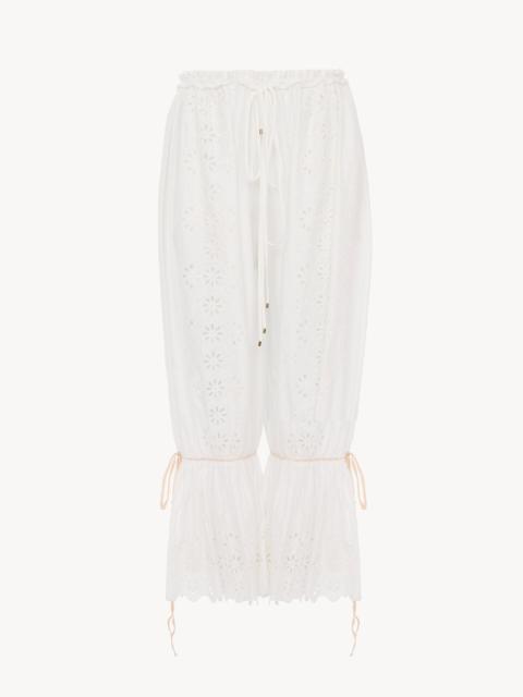 Chloé FLUID DRAWSTRING PANTS IN SOFT COTTON