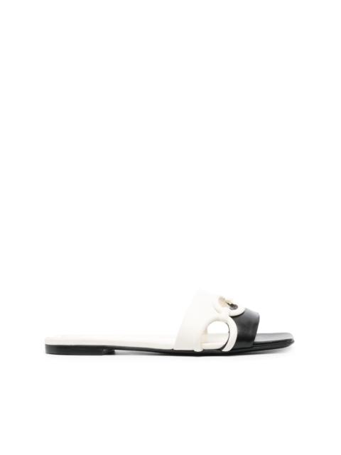 【関税&送料込】Valentino Garavani Ivory Pvc Chain 1967 Slip Valentino Ivory PVC Valentino Garavani Chain 1967 slippers