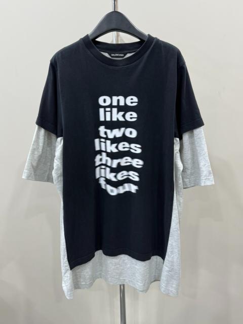 BALENCIAGA Balenciaga Phantom Logo Two-Piece Short Sleeve Top